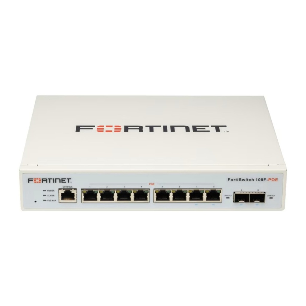 [FS-108F-POE] Fortinet FS-108F-POE — Switch administrable de 8 puertos, con PoE